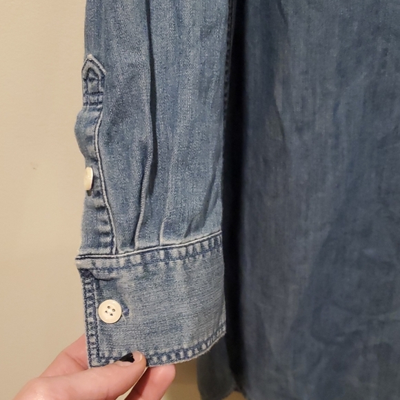 ❤J CREW CHAMBRAY SHIRT DRESS, SMALL - Picture 3 of 8